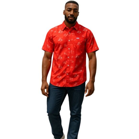 Dixxon Flannel Co. The 350 Party Shirt Red Medium NEW - Picture 1 of 8